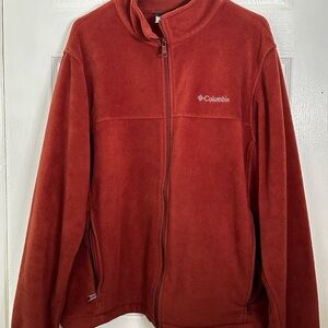 Columbia Brick Red Fleece Jacket